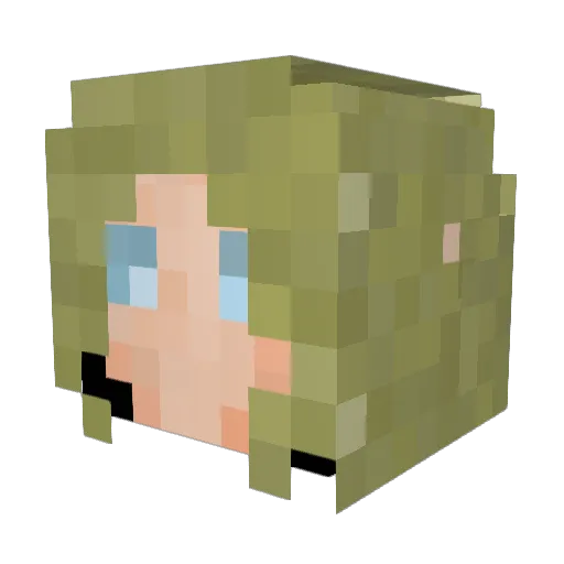 sofiroth Minecraft avatar head, 3D render