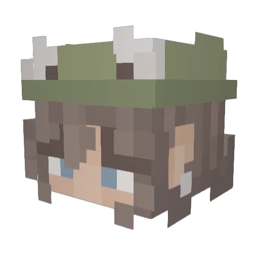 sofisosofifi Minecraft avatar head, 3D render
