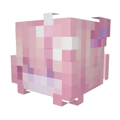 sofizy Minecraft avatar head, 3D render