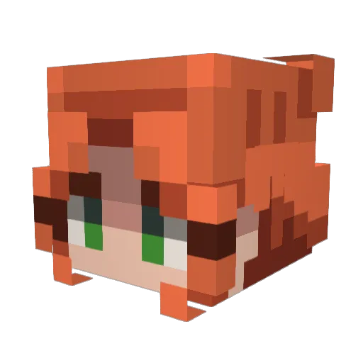 sofrsoneh Minecraft avatar head, 3D render