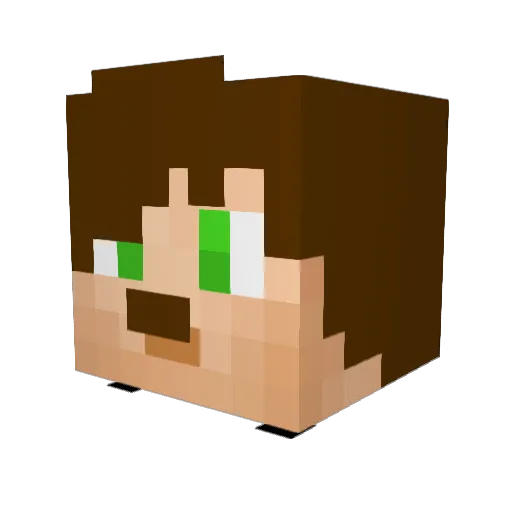softLADuk Minecraft avatar head, 3D render