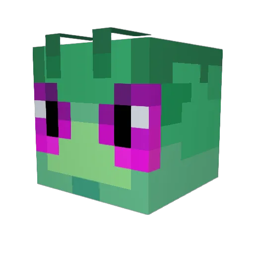soft_bug Minecraft avatar head, 3D render