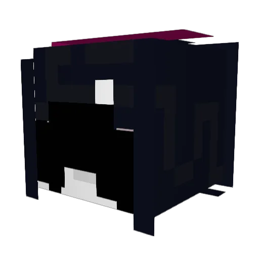 soft_sleep Minecraft avatar head, 3D render