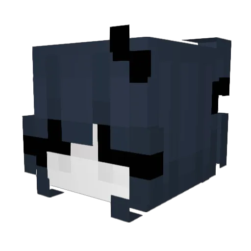 softasf Minecraft avatar head, 3D render