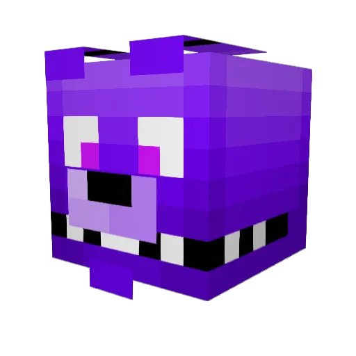 softballem Minecraft avatar head, 3D render