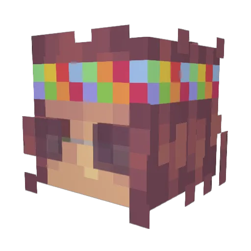 softboi02 Minecraft avatar head, 3D render