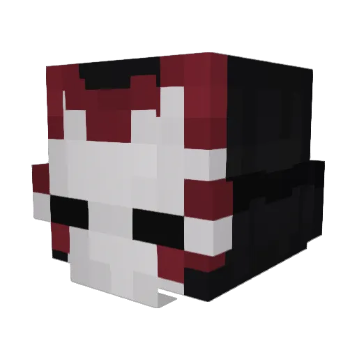 softc0re Minecraft avatar head, 3D render