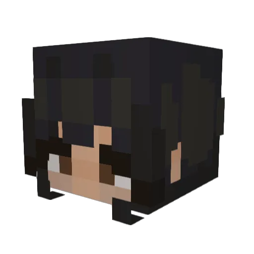 softfuu Minecraft avatar head, 3D render