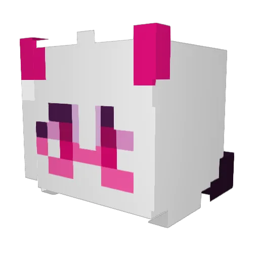 softfuzzygirl Minecraft avatar head, 3D render