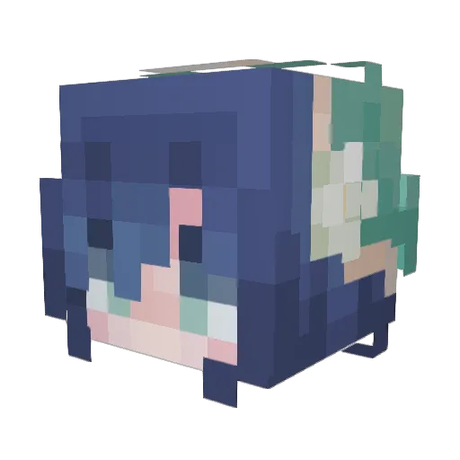 softi_lemxn Minecraft avatar head, 3D render