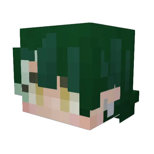 softkah Minecraft avatar head, 3D render