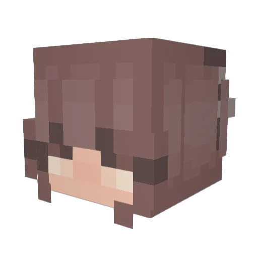 softkins Minecraft avatar head, 3D render