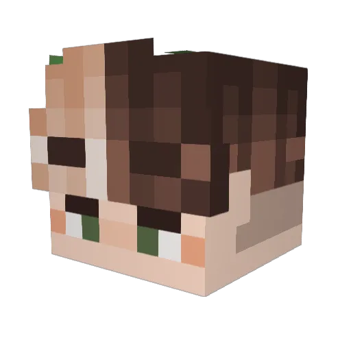 softlexie Minecraft avatar head, 3D render