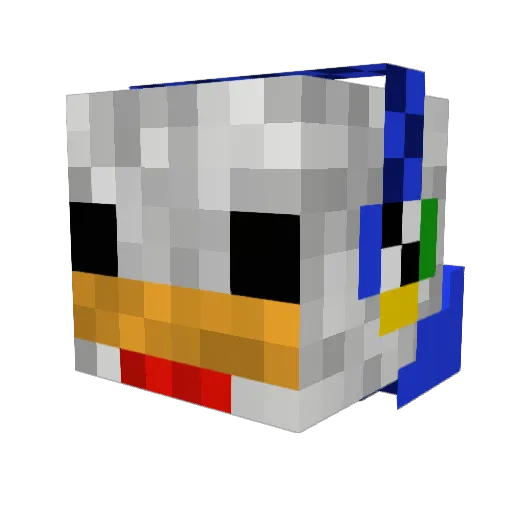 softman Minecraft avatar head, 3D render
