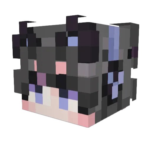 softmilo Minecraft avatar head, 3D render