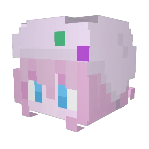 softnightmare Minecraft avatar head, 3D render