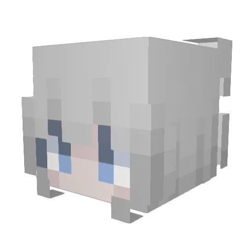 softnightmxre Minecraft avatar head, 3D render