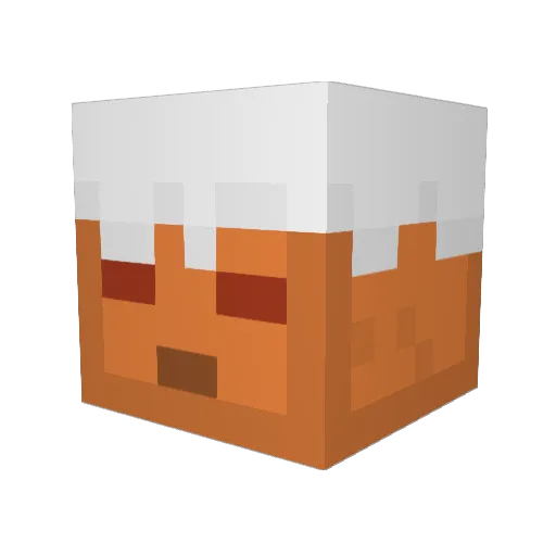 softomi Minecraft avatar head, 3D render