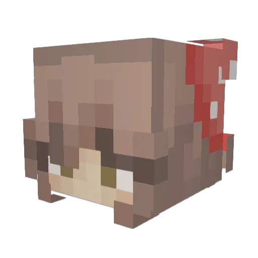 softsquish1 Minecraft avatar head, 3D render