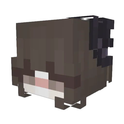 softy_pink Minecraft avatar head, 3D render
