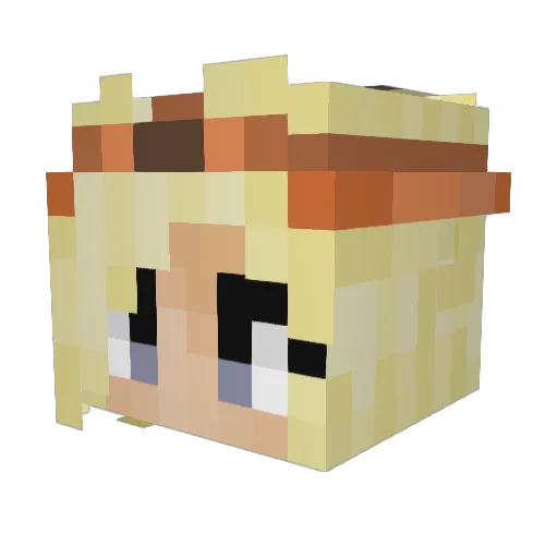 sofuca Minecraft avatar head, 3D render