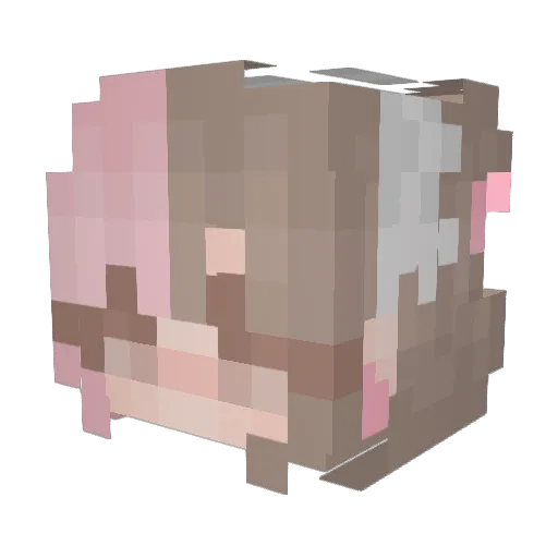sofur Minecraft avatar head, 3D render