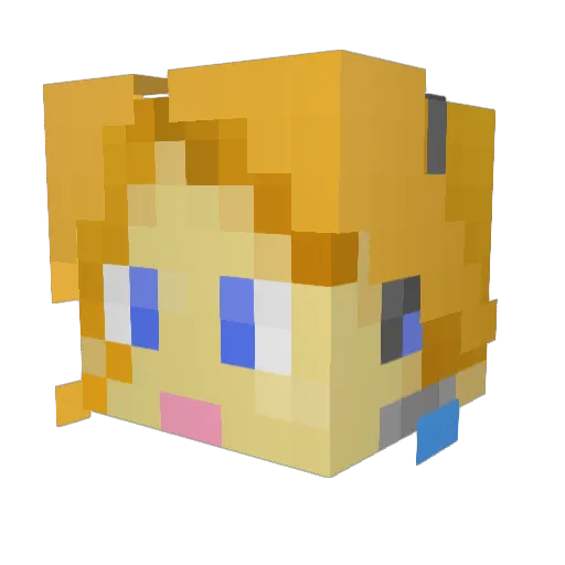 sogeking158 Minecraft avatar head, 3D render