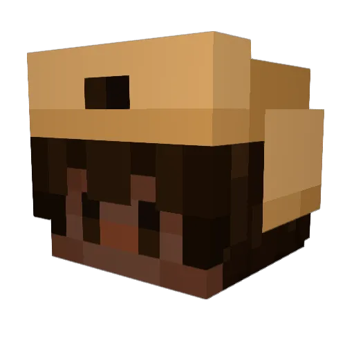 soggedcereal Minecraft avatar head, 3D render