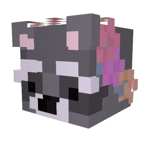 sogscary Minecraft avatar head, 3D render