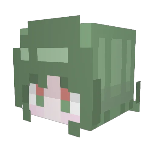 sohaeing Minecraft avatar head, 3D render