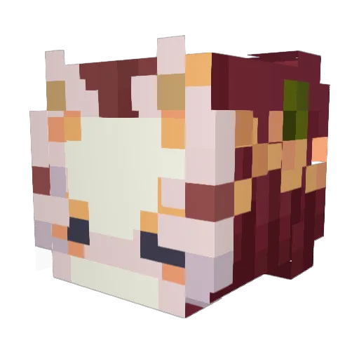 sohanaryae Minecraft avatar head, 3D render