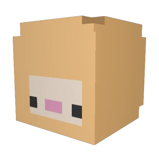 soiee Minecraft avatar head, 3D render