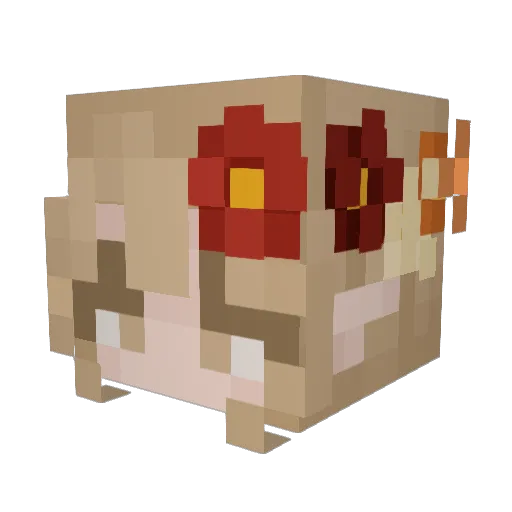 soifona Minecraft avatar head, 3D render