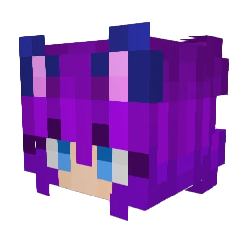 soiu Minecraft avatar head, 3D render