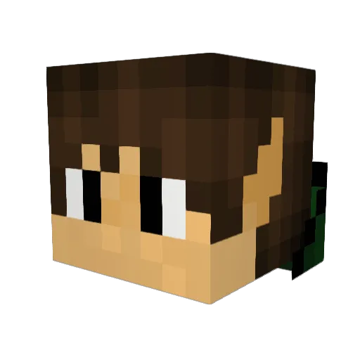 soj_gamer Minecraft avatar head, 3D render