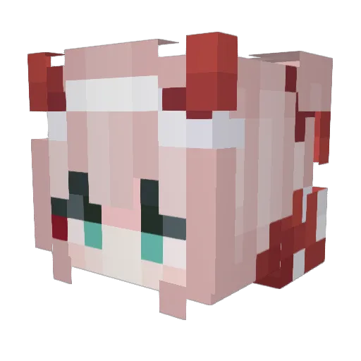 sojigou Minecraft avatar head, 3D render