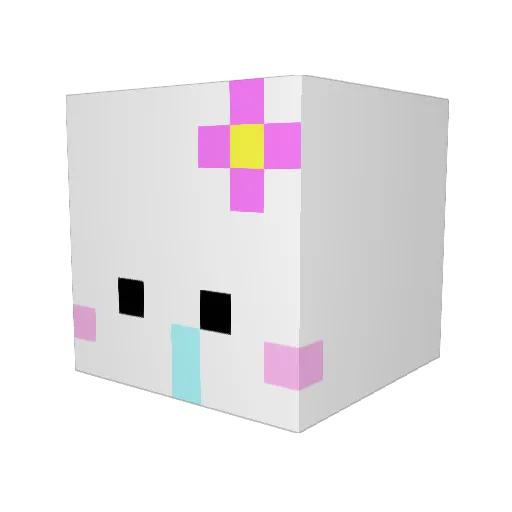 sojinee Minecraft avatar head, 3D render