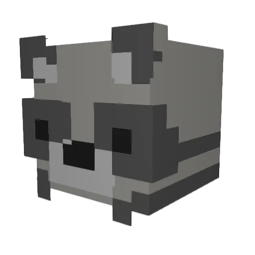 sojupotato Minecraft avatar head, 3D render