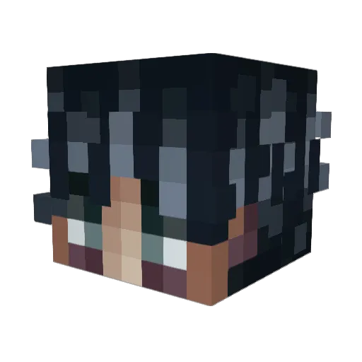 sokahi Minecraft avatar head, 3D render