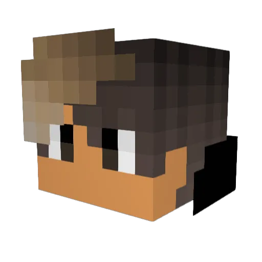 sokarbwoy Minecraft avatar head, 3D render