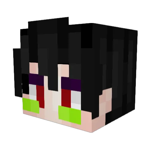 sokeritorakka Minecraft avatar head, 3D render