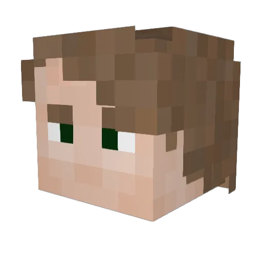 sokiun Minecraft avatar head, 3D render