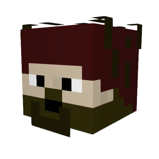 sokolcz Minecraft avatar head, 3D render