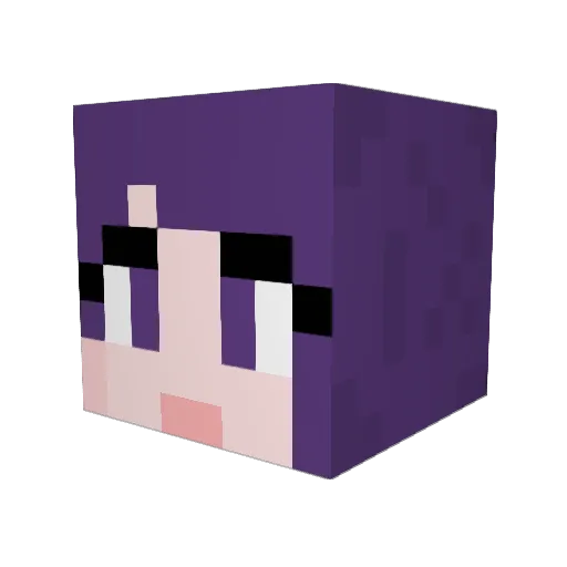sol12378 Minecraft avatar head, 3D render