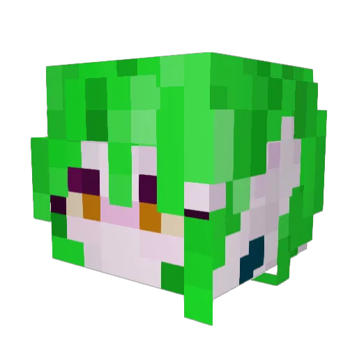 sol_Ara Minecraft avatar head, 3D render