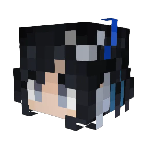 solakr Minecraft avatar head, 3D render