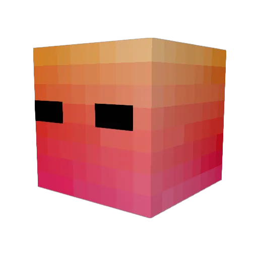 solarX45 Minecraft avatar head, 3D render
