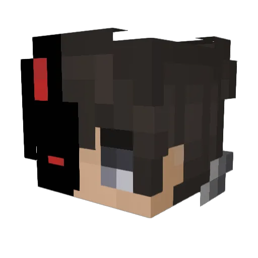 solar_MJ Minecraft avatar head, 3D render