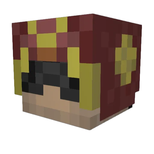 solar_beams Minecraft avatar head, 3D render