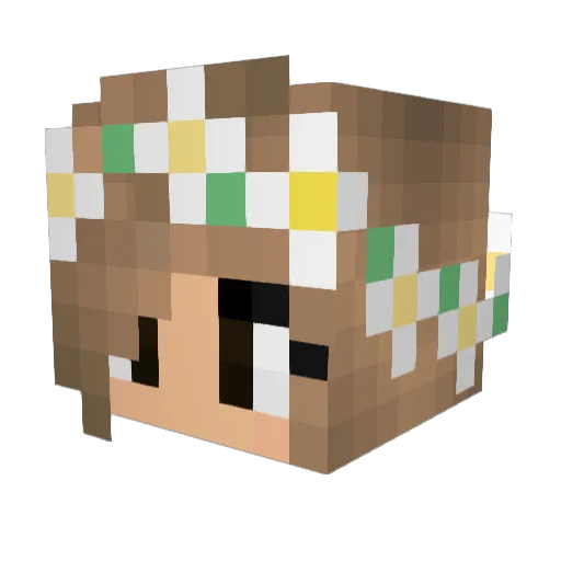 solaria1 Minecraft avatar head, 3D render